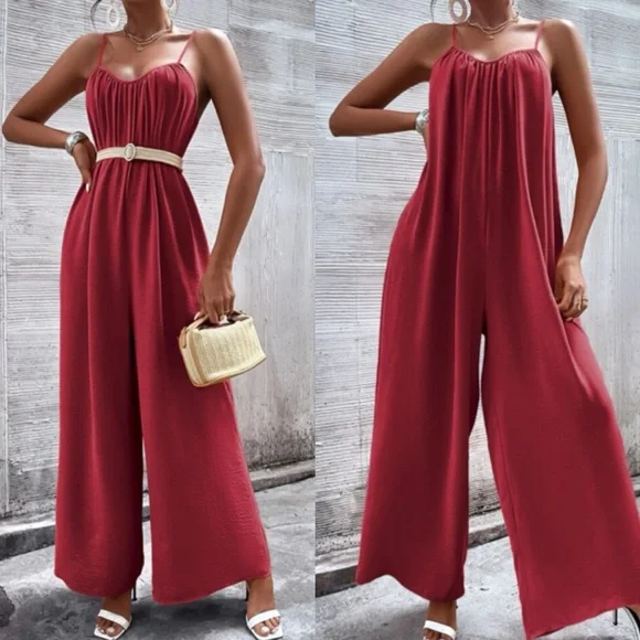 Boho wide leg cami jumpsuit - Picture 10 of 15
